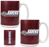NFL Baltimore Ravens 2pc Gameball Coffee Mug Set