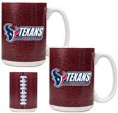 NFL Houston Texans 2pc Gameball Coffee Mug Set