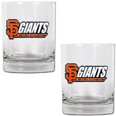 MLB San Francisco Giant 14 oz. 2pc Rocks Glass Set