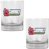 MLB St. Louis Cardinals 14 oz. 2pc Rocks Glass Set