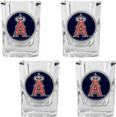 MLB Los Angeles Angels 4pc Square Shot Glass Set