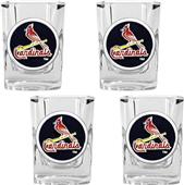 MLB St. Louis Cardinals 4pc Square Shot Glass Set