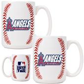 MLB Los Angeles Angels 2pc Gameball Coffee Mug Set