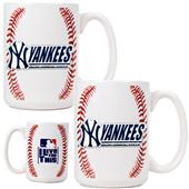 MLB New York Yankees 2pc Gameball Coffee Mug Set
