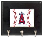 MLB Los Angeles Angels Wood Keyhook Rack