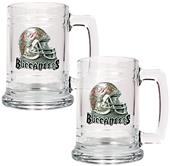 NFL Tampa Bay Buccaneers 2pc Glass Tankard Set