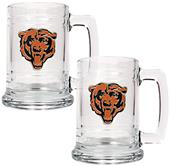 NFL Chicago Bears 2pc Glass Tankard Set