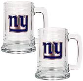 NFL New York Giants 2pc Glass Tankard Set
