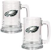 NFL Philadelphia Eagles 2pc Glass Tankard Set