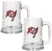NFL Tampa Bay Buccaneers 2pc Glass Tankard Set