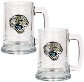 NFL Jacksonville Jaguars 2pc Glass Tankard Set