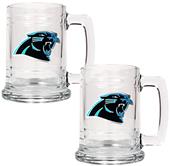NFL Carolina Panthers 2pc Glass Tankard Set