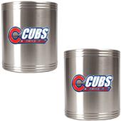 MLB Cubs 2pc Stainless Steel Can Holder Set