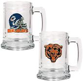NFL Chicago Bears 2pc Glass Tankard Set