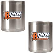 MLB Tigers 2pc Stainless Steel Can Holder Set