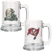 NFL Tampa Bay Buccaneers 2pc Glass Tankard Set