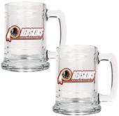 NFL Washington Redskins 2pc Glass Tankard Set