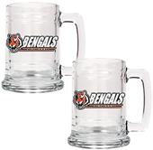 NFL Cincinnati Bengals 2pc Glass Tankard Set