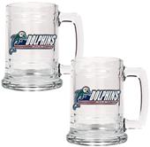 NFL Miami Dolphins 2pc Glass Tankard Set