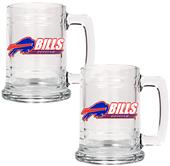 NFL Buffalo Bills 2pc Glass Tankard Set