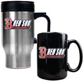 MLB Boston Red Sox Travel Mug & Coffee Mug Set