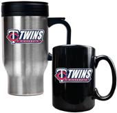 MLB Minnesota Twins Travel Mug & Coffee Mug Set
