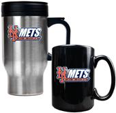 MLB New York Mets Travel Mug & Coffee Mug Set