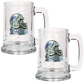 NFL New England Patriots 2pc Glass Tankard Set