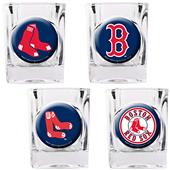 MLB Boston Red Sox 4pc Collector's Shot Glass Set