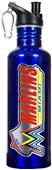 MLB Marlins Blue Stainless Steel Water Bottle