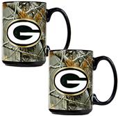 NFL Green Bay Packers Open Field Coffee Mug Set