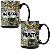 NFL San Diego Chargers Open Field Coffee Mug Set