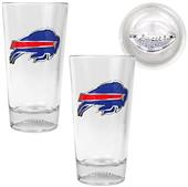 NFL Buffalo Bills 2pc Football Base Pint Glass Set