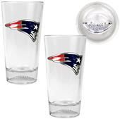 NFL New England Patriots Football Base Pint Set