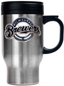MLB Brewers Stainless Steel Travel Mug 16oz.