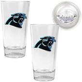 NFL Carolina Panthers Football Base Pint Glass Set