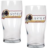 NFL Washington Redskins 20 oz Pub Glass Set
