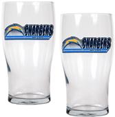 NFL San Diego Chargers 20 oz Pub Glass Set
