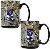MLB KC Royals 2pc Open Field Coffee Mug Set