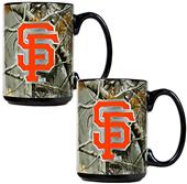 MLB SF Giants 2pc Open Field Coffee Mug Set