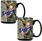 MLB LA Dodgers 2pc Open Field Coffee Mug Set