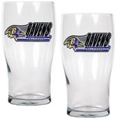 NFL Baltimore Ravens 20 oz Pub Glass Set