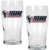 NFL Houston Texans 20 oz Pub Glass Set