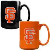MLB SF Giants 2pc Multi Color Coffee Mug Set