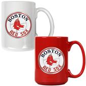MLB Boston Red Sox 2pc Multi Color Coffee Mug Set