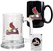 MLB Cardinals Tankard, Coffee Mug & Shot Glass Set