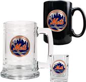 MLB NY Mets Tankard, Coffee Mug & Shot Glass Set