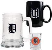 MLB Tigers Tankard, Coffee Mug & Shot Glass Set
