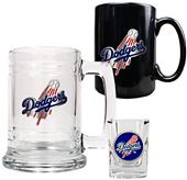 MLB Dodgers Tankard, Coffee Mug & Shot Glass Set
