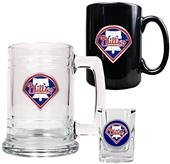 MLB Phillies Tankard, Coffee Mug & Shot Glass Set